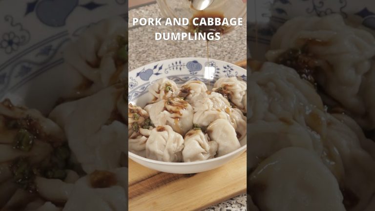 The SECRET to the PERFECT Pork and Cabbage Dumplings #cooking #recipe #dumplings