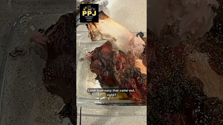 That Bone Came Right Out! Eating Smoked Pulled Pork Right from the Casserole Dish