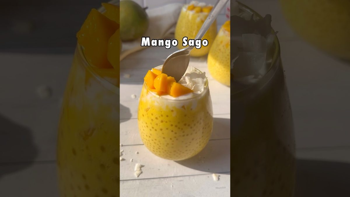 The best summer dessert! So easy mango sago dessert!
