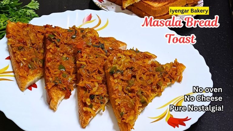 Iyengar Bakery Style Veg Sandwich | Masala Bread Toast | Sandwich Recipe | Easy Breakfast Recipe