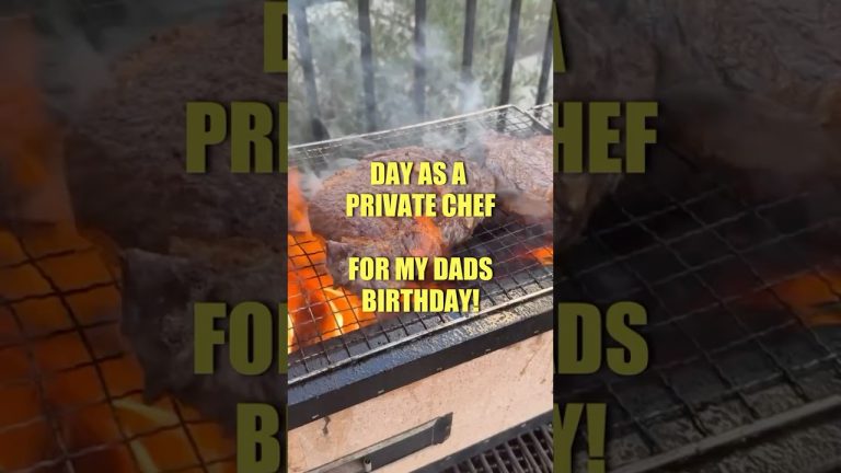 What I made as a private chef in Los Angeles, FOR MY DADS BIRTHDAY!