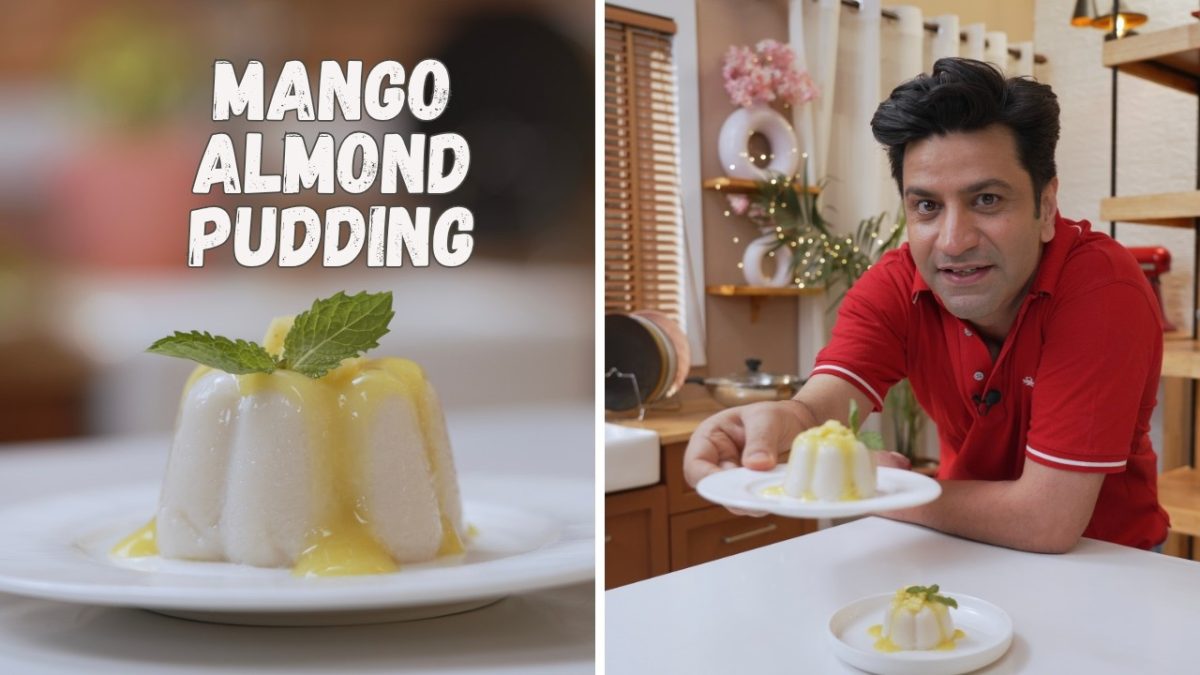 Mango Almond Pudding | No-Dairy, No-Baking Needed | Quick Eggless Dessert Recipe | Kunal Kapur