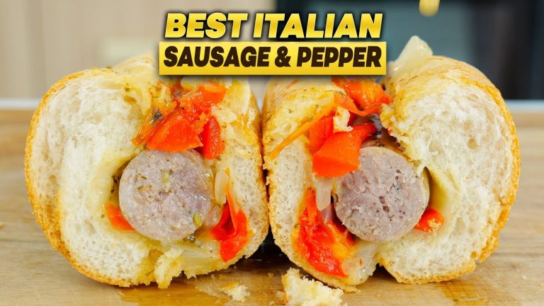 How to Make the Best SAUSAGE & PEPPERS Recipe Like an Italian