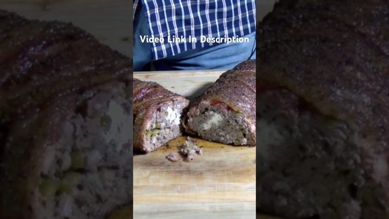 Smoked Meatloaf With Goat Cheese #bbq #recipe #shorts