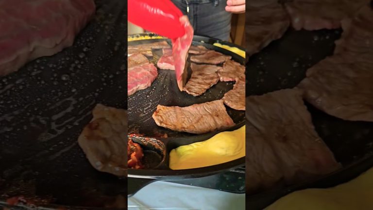 Sizzling Korean BBQ Beef 😋 #foodie #beef #steak #Korean #bbq