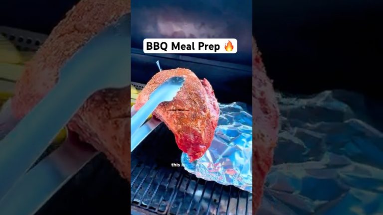 Easy Traeger Dinner Meal Prepping 🔥 BBQ Pork, Steak, Veggies