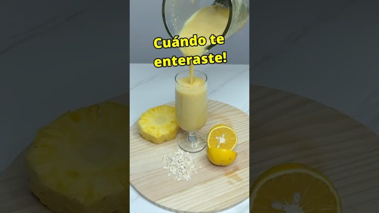 Mezcla avena con piña 🍍 #recetas