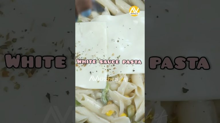 🤤Creamy White Sauce Pasta Easy Recipe🍝  #cookwithme