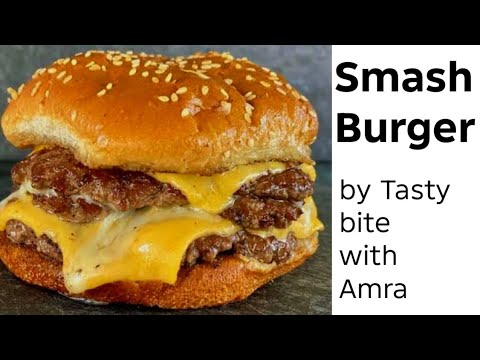 Smash Burger | Beef Burger recipe | How to make perfect smash burger | Burger recipe | Petty burger