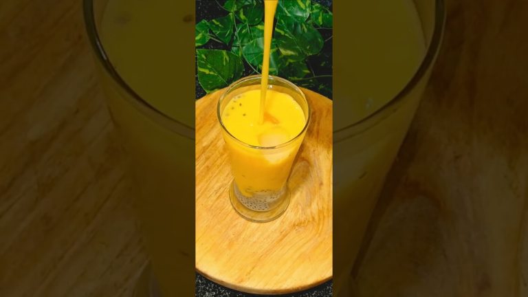Mango smoothie 🍹🥭😋 #shorts #recipe #smoothie #mango