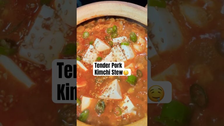 KIMCHI STEW with pork #shorts