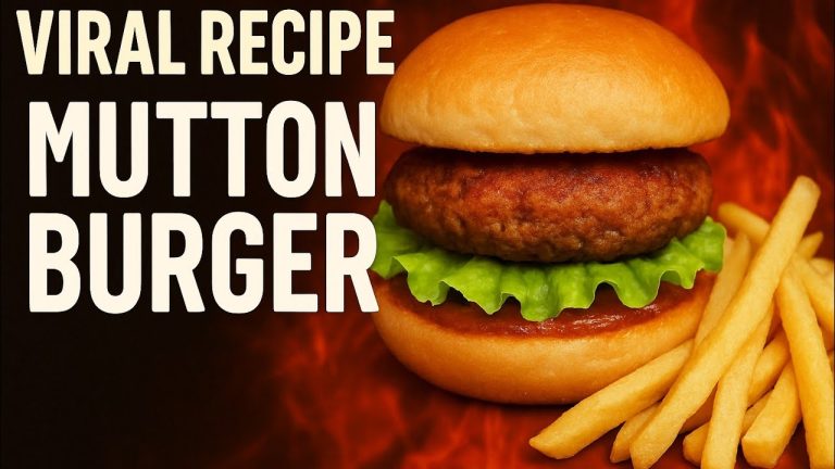 Juicy Mutton Petite Burger Recipe | Street Style Mini Mutton Burger | SM Cooking Secrtes