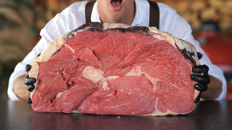 I Grilled a GIANT 50 Lbs. 25 KG Tom & Jerry Steak