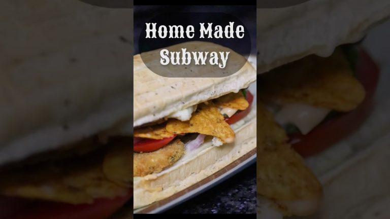 Veg Paneer Subway Sandwich at Home 🥪 | Homemade Subway Recipe #shorts #paneersandwich  #recipe