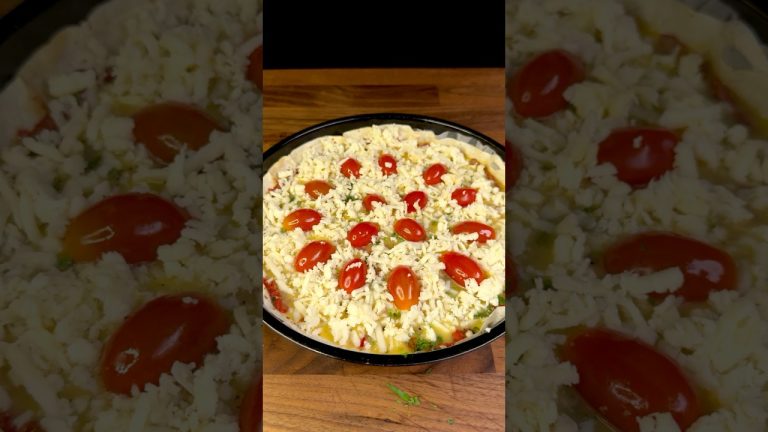 Tortilla Beef Pizza! Easy Breakfast #shorts #asmr