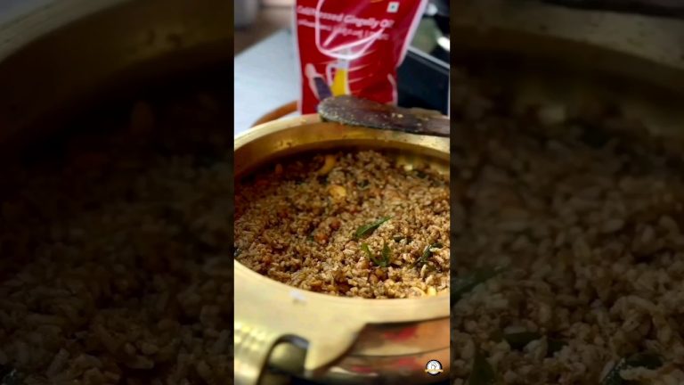 கோவில் புளியோதரை with SPECIAL HOMEMADE PODI 👌👌PULIYODHARAI recipe |  புளி சாதம் in tamil