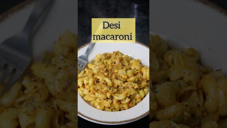 Desi Style Macaroni Recipe | Easy Homestyle Pasta #shorts #recipe #macaroni