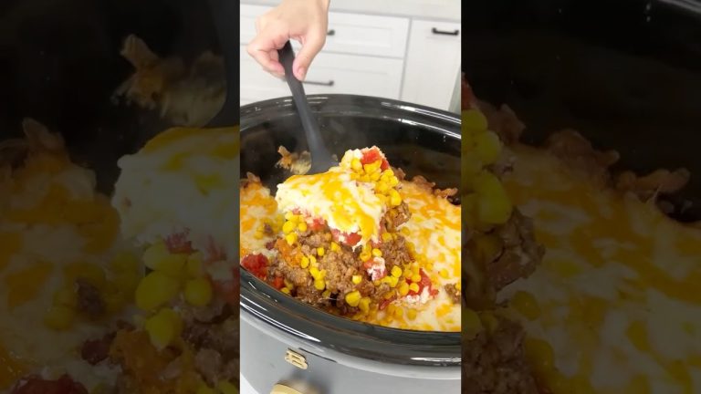 Easy crockpot dinner  #recipe #easyrecipe #crockpot #slowcooker #doritos