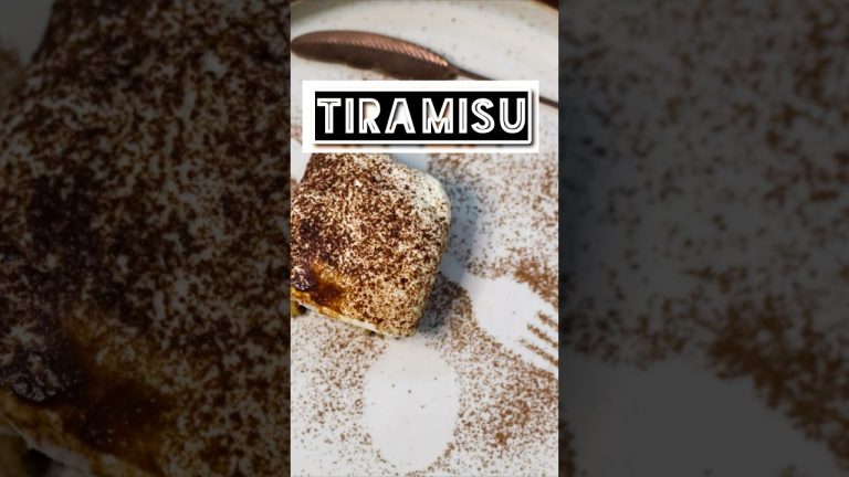 Tiramisu Recipe with Cream Cheese & Vanilla Ice Cream | #shorts #dessert #cake #tiramisu