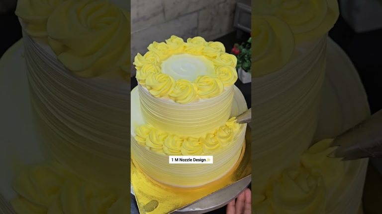 1 M Cake Nozzle Design♥️ #hindisong #love #cake #ytshorts #yt #cakedecorating #recipe #marathi #vlog