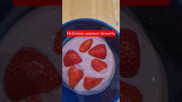 summer desserts Delicious –  desserts recipe #dessert #summer #foodie #cooking #stawberry #yogurt