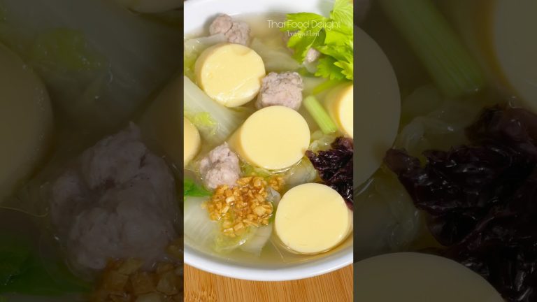 Quick and Easy Tofu & Minced Pork Soup Recipe