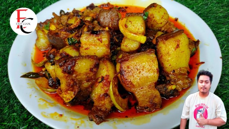AMAZING🤩PORK BELLY FRY WITH ELEPHANT APPLE | PORK FRY WITH OUTENGA🤤| NORTHEAST INDIA PORK FRY RECIPE
