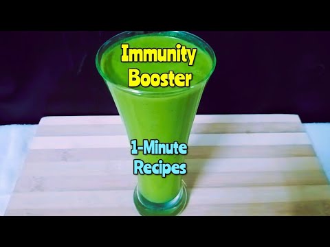 Immunity Booster Green Smoothie | 1 Minute Recipes #healthy #recipe