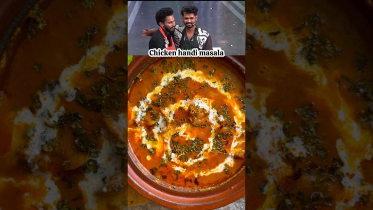 😱🔥Cook with comali 6 recipe😍Chicken handi masala🔥Restaurant style chicken gravy| Cashew chicken