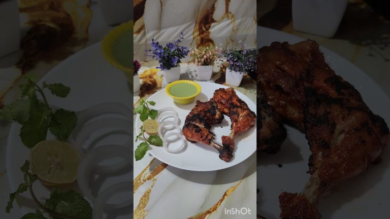CHICKEN TANDOORI RECIPE #food #recipe #easyrecipe #cookingglobe #chickentandoori #shorts