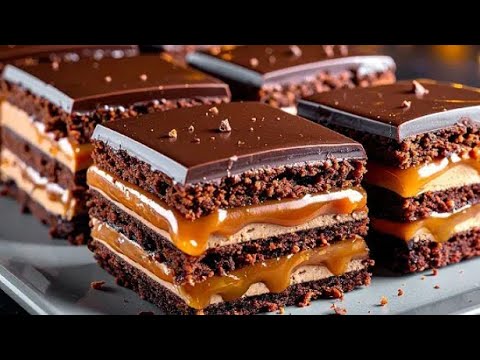 Sweet dessert recipe/no bake no cream with caramel fudge cake/chocolate cake/coffee cake/Malai cake