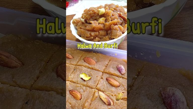 Smartly in 10mins make Halwa and Burfi 😋         #shorts#indiansweets   #sweet #recipe