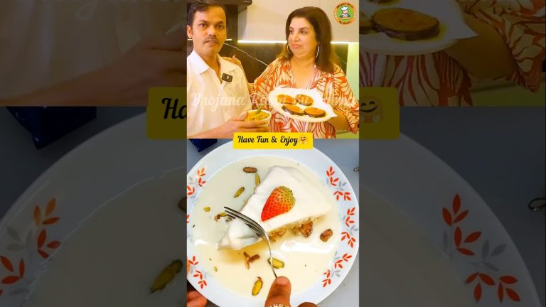 No Oven Eggless Tres Leches Milk Cake❤#shorts #farahkhan #trending #comedy #youtubeshorts
