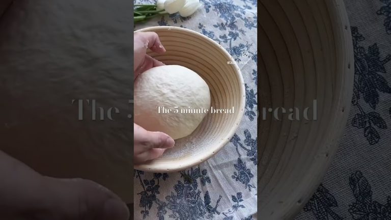 5 minute Homemade Bread! The easiest bread you’ll ever bake.