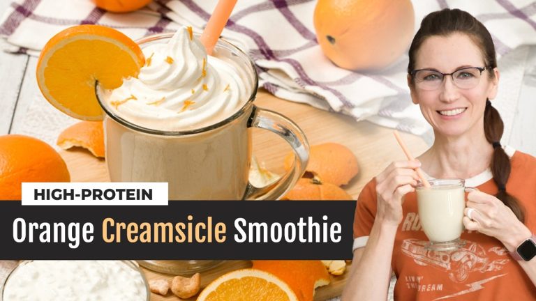 Orange Creamsicle Smoothie |High-Protein with Cottage Cheese Recipe
