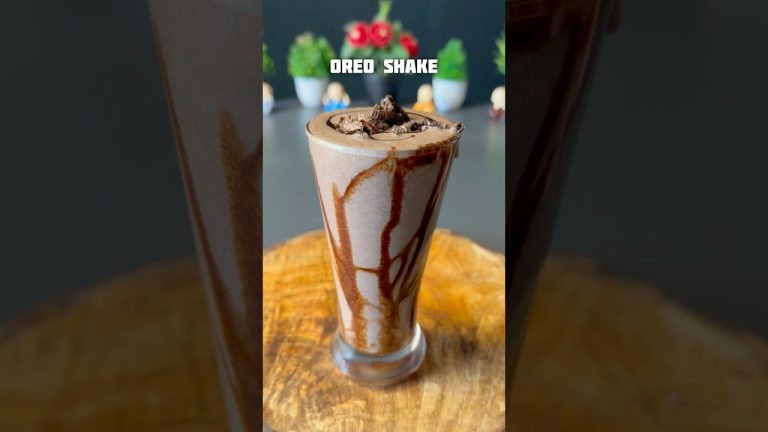 Viral oreo shake recipe #shorts #recipe #oreo #shake #summerdrink