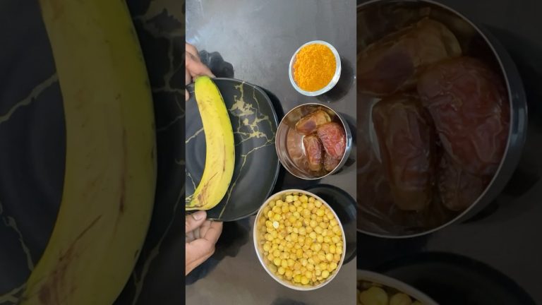 Desi Protein Milk Shake | Chana Khajoor Banana Gud Milkshake | Sattu High Protein Milkshake #shorts