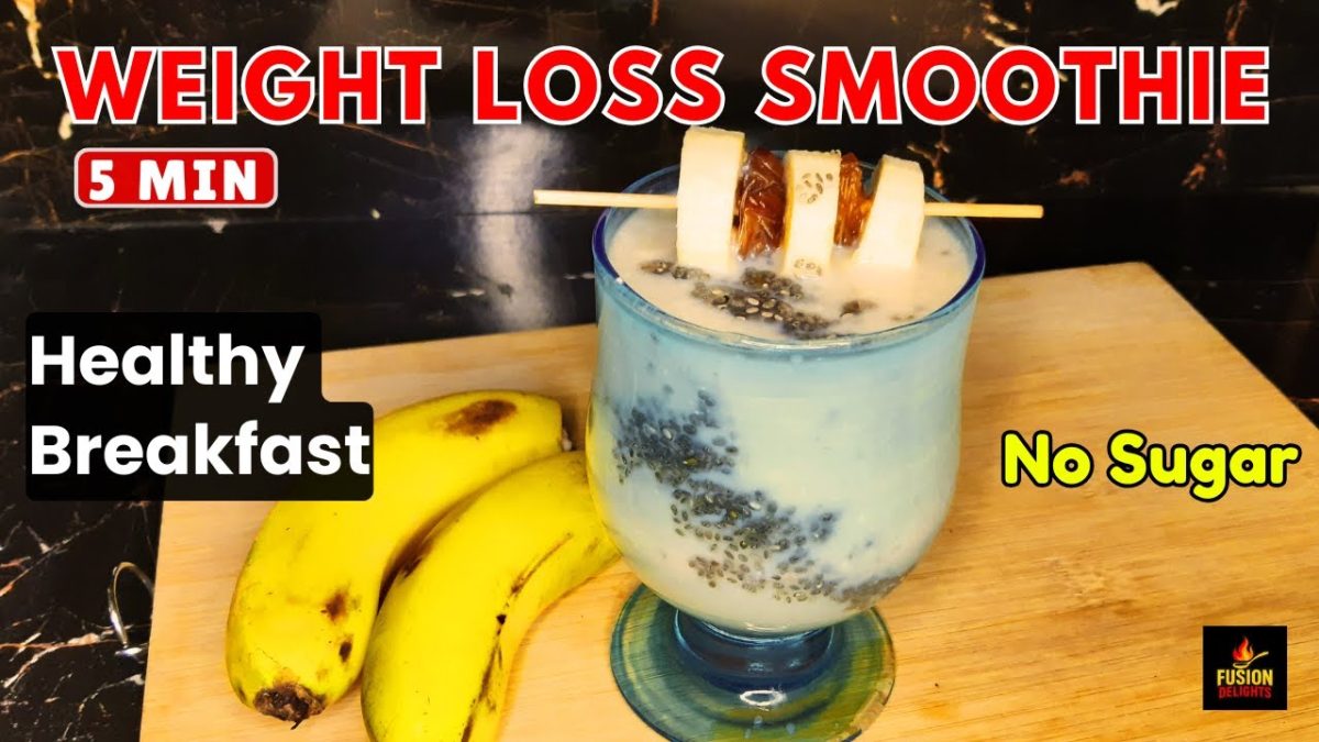 Banana Chia Smoothie | Weight Loss Drink By Fusion Delights | Healthy Breakfast Ideas