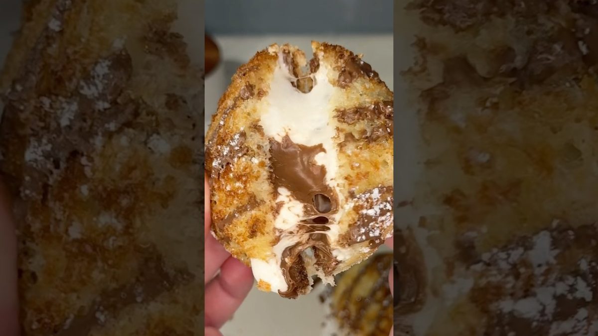 viral smores nutella sandwich recipe ๐ซ#recipe #easydessert #easyrecipe #nutella #chocolate #shorts