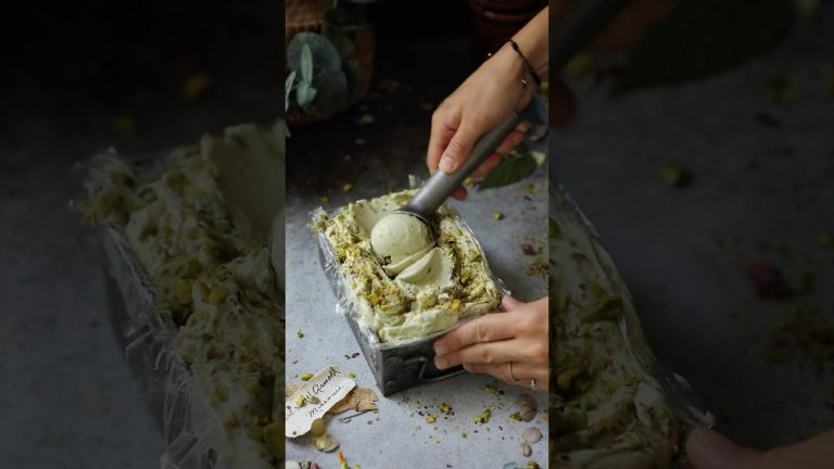 Easy Pistachio Ice Cream😋 #food