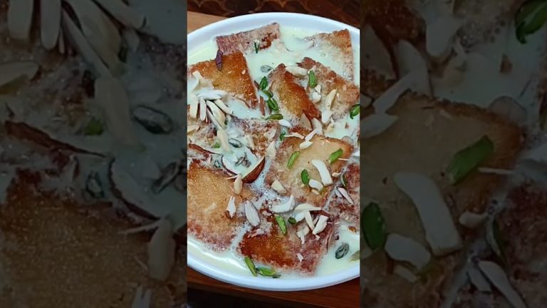 Bread Dessert Recipe | Bread Custard Recipe | Indian Dessert Recipes #breaddessert #shorts