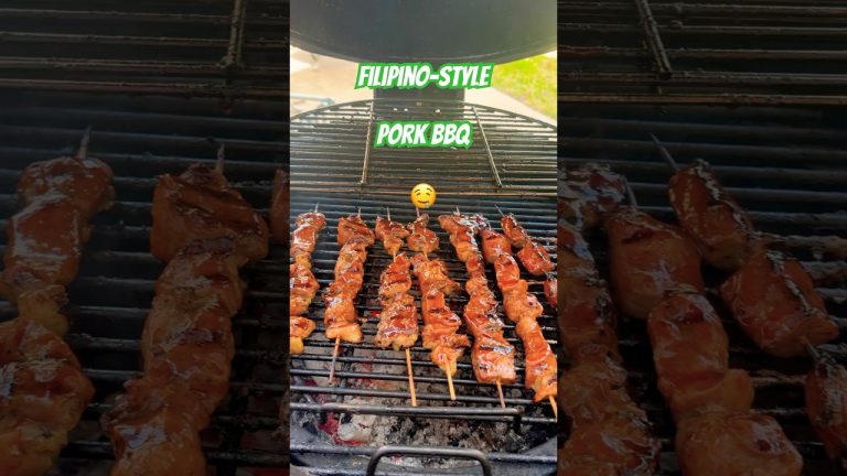 How To Grill Filipino-Style Pork BBQ and Vegetable Skewers 🍖 😋
