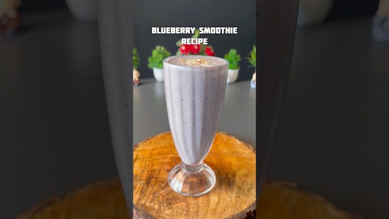 Blueberry Smoothie Recipe #shorts #smoothie #blueberry #recipe
