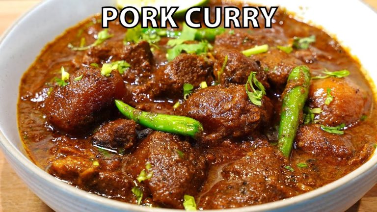 How To Cook PORK CURRY With HOMEMADE MASALA (Step By Step Guide)
