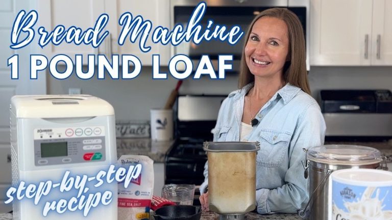 1 lb Bread Machine Recipe for Beginners – Compact Bread Maker Loaf for 2 People – One Pound Loaf