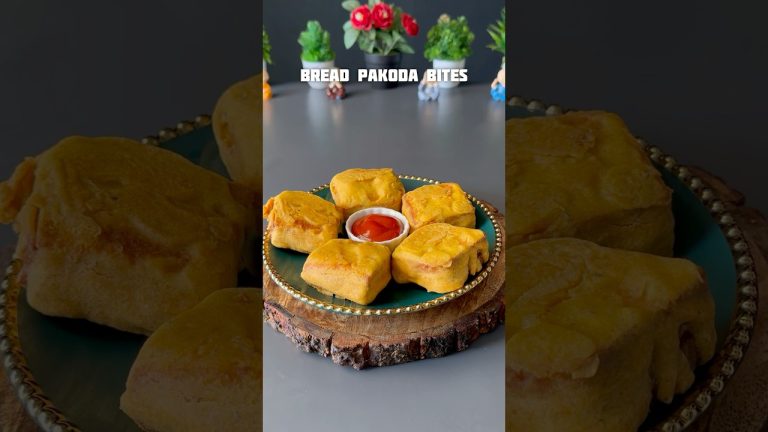 Bread Pakoda Bites Recipe #shorts #recipe #bread #pakoda