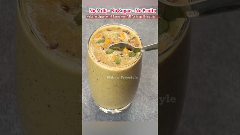 No-Fruit Weight Loss Smoothie | Burn Fat Fast Without Sugar & Milk #shorts #weightloss #youtubeshort