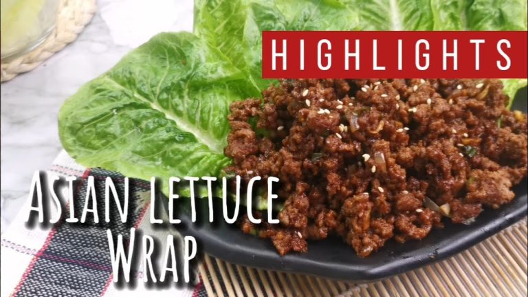 Asian Lettuce Wrap Recipe | Ground Beef Recipe | Easy Beef Recipe | Asian Recipe – Highlights