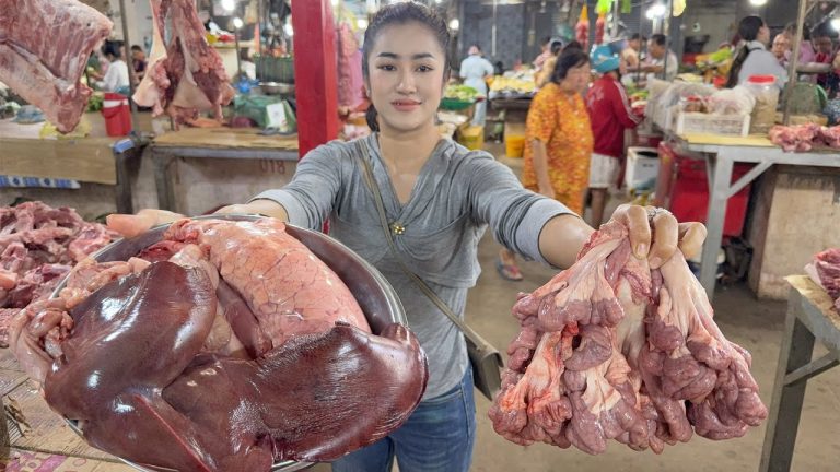Market show: Pork intestine, pork liver, pork rice porridge | Yummy rice porridge recipe
