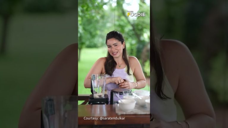 Sara Tendulkar shares her go-to Healthy Matcha Protein Smoothie recipe #shorts #saratendulkar